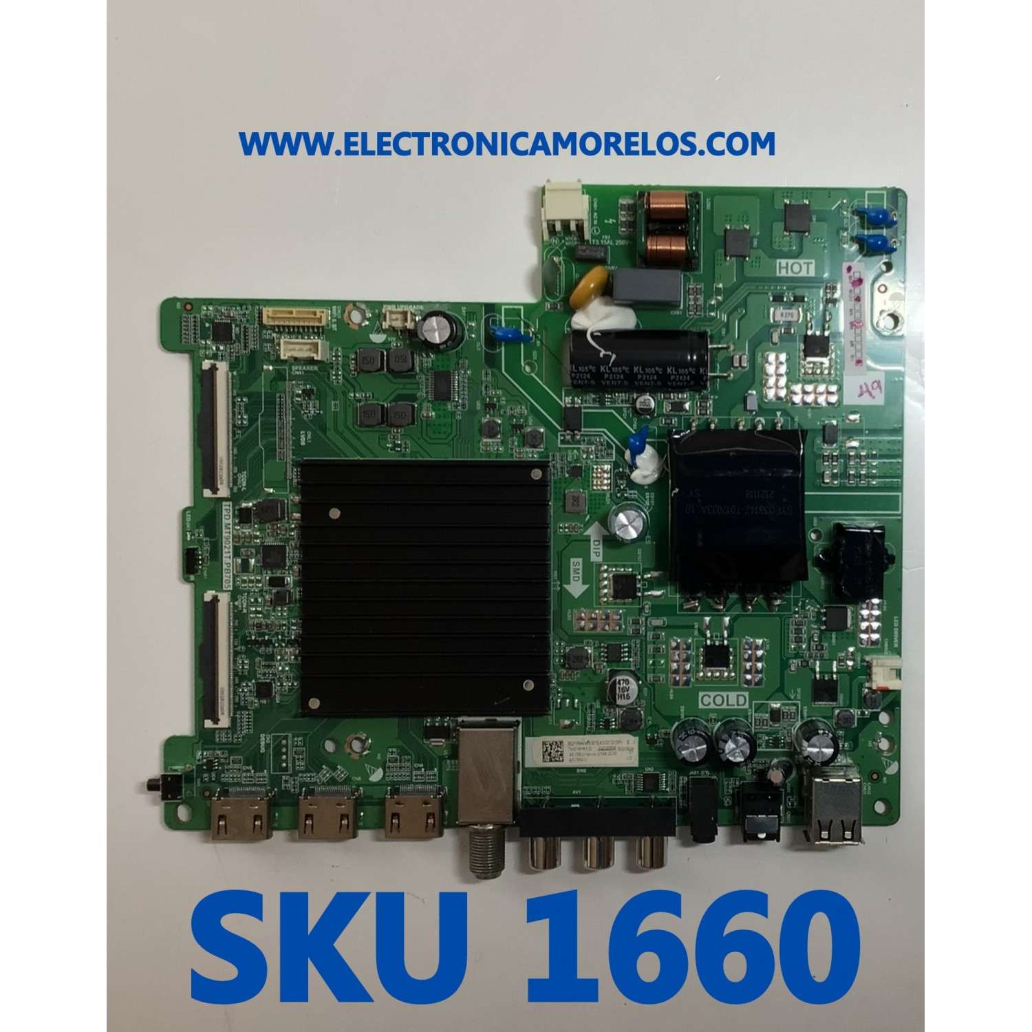 MAIN FUENTE (COMBO) PARA TV TOSHIBA·FIRE TV FHD / NUMERO DE PARTE 302159 / TPD.MT9021T.PB705 / 302160 / 43V35U / PANEL JHD425X1F52-T0L1K1\S0\GM\ROH / DISPLAY T430HVN01.2 / MODELO 43V35KU 43V35U